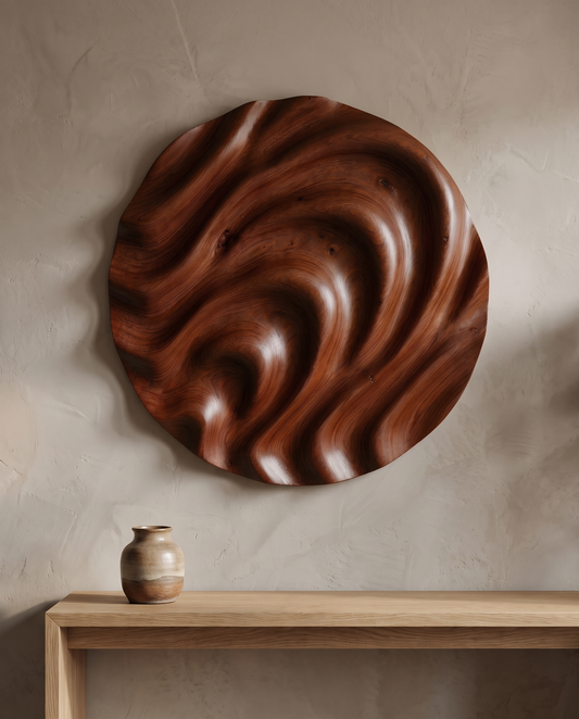 Round Wave Panel, Swell — styled interior view
