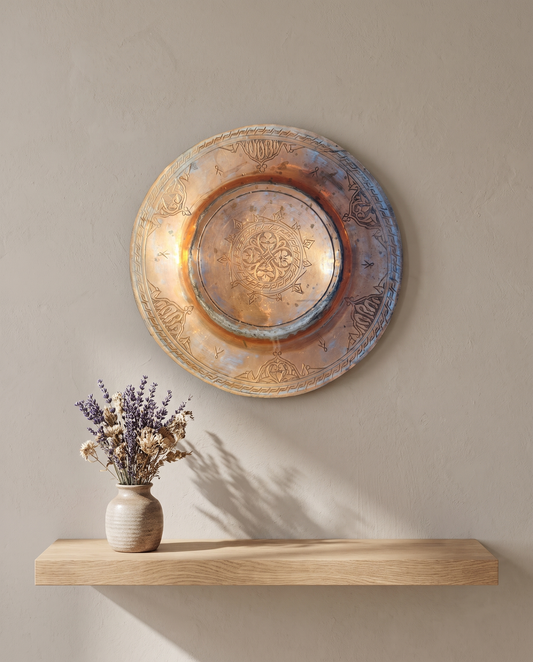Copper Wall Plate — styled interior view