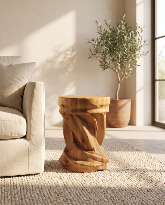 Node Side Table — styled interior view