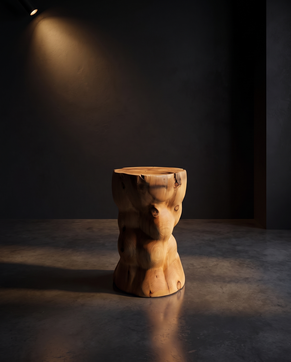 Bubble End Table — styled interior view