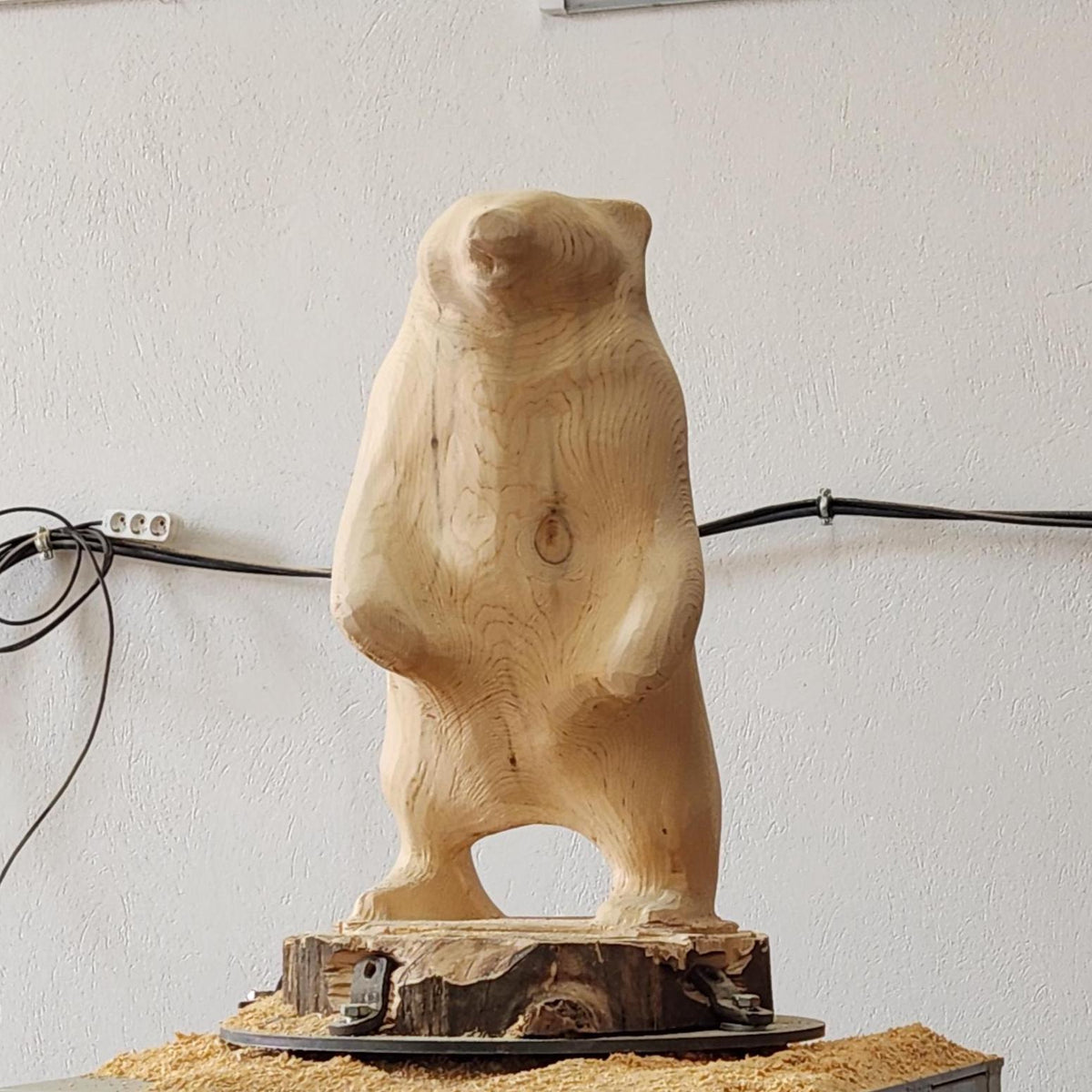Cedar Bear Cub Sculpture