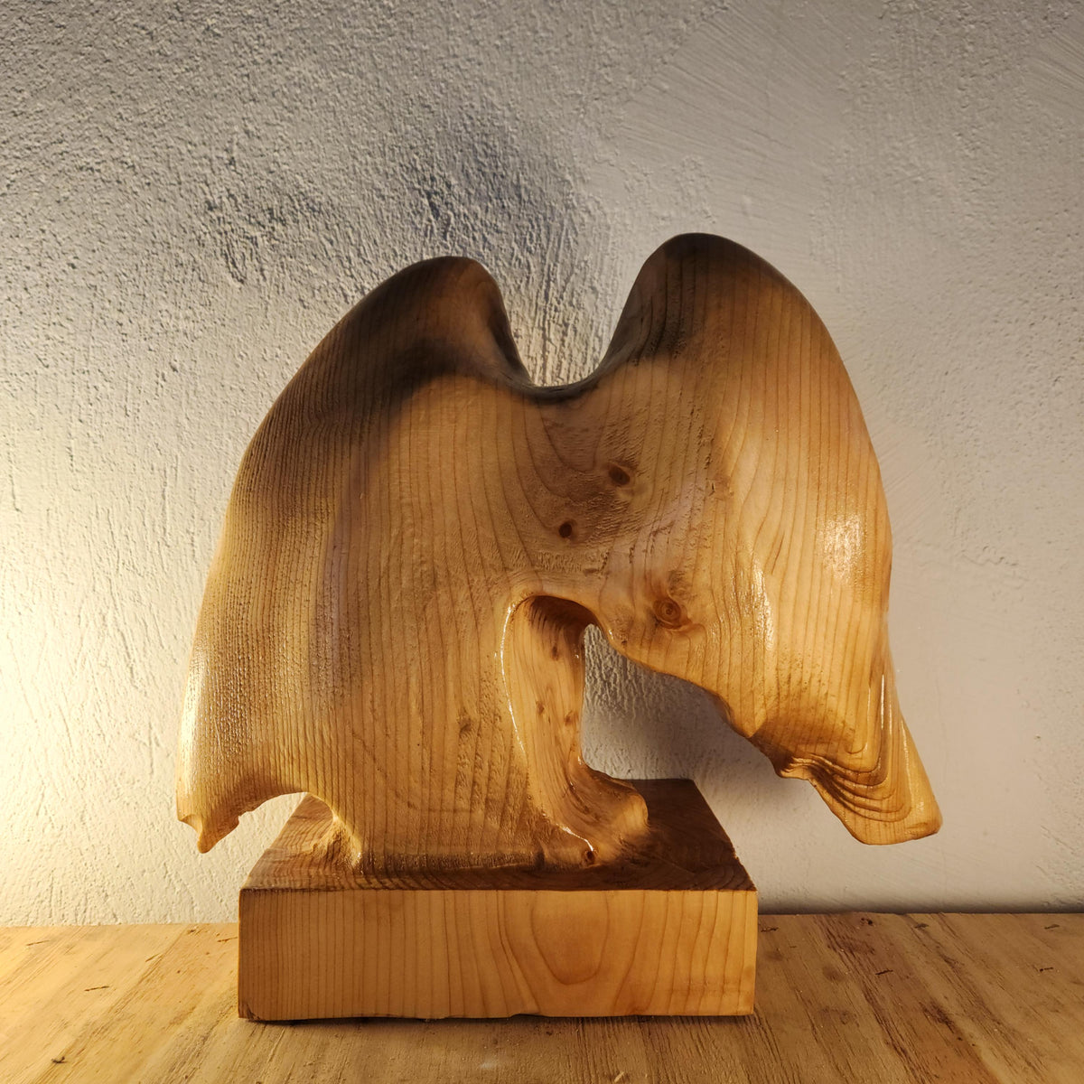 Cedar Eagle Sculpture