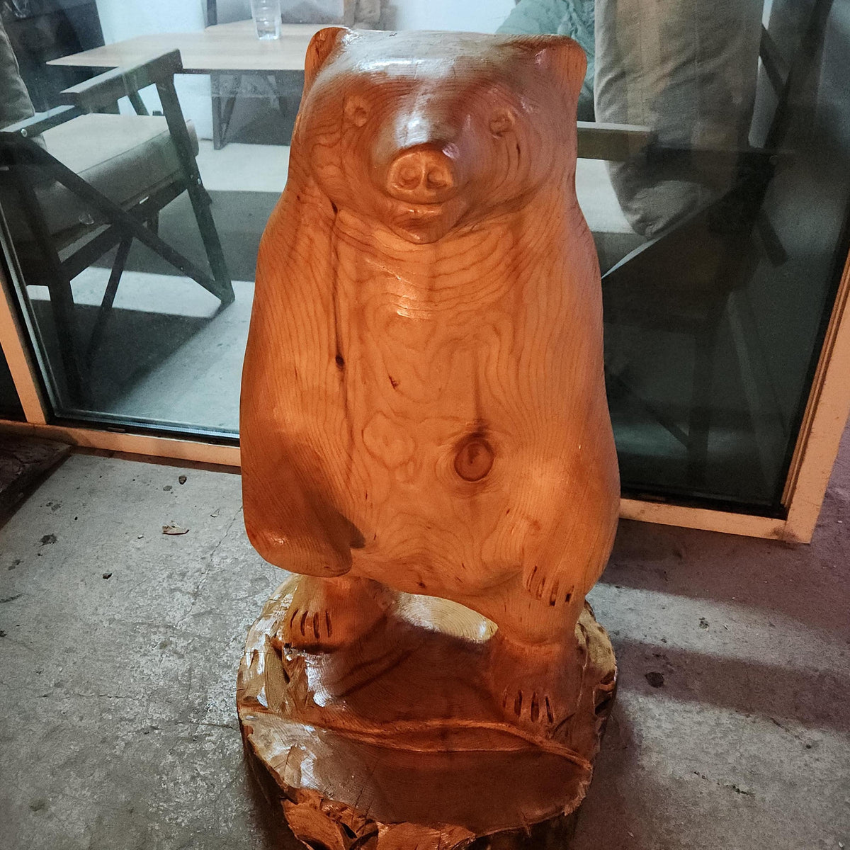 Cedar Bear Cub Sculpture