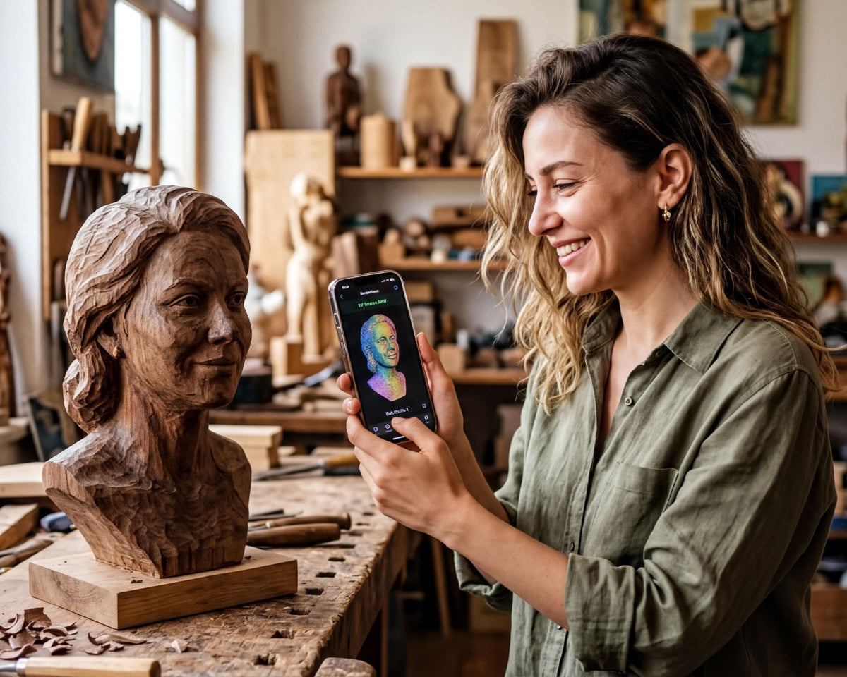 Custom Wood Bust
