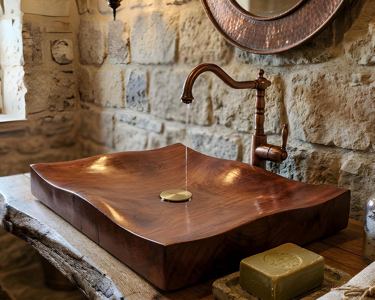 Plane Wood Vessel Sink