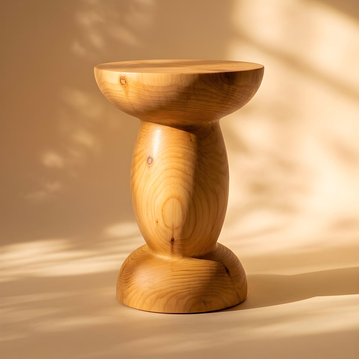 Spruce Pedestal Side Table