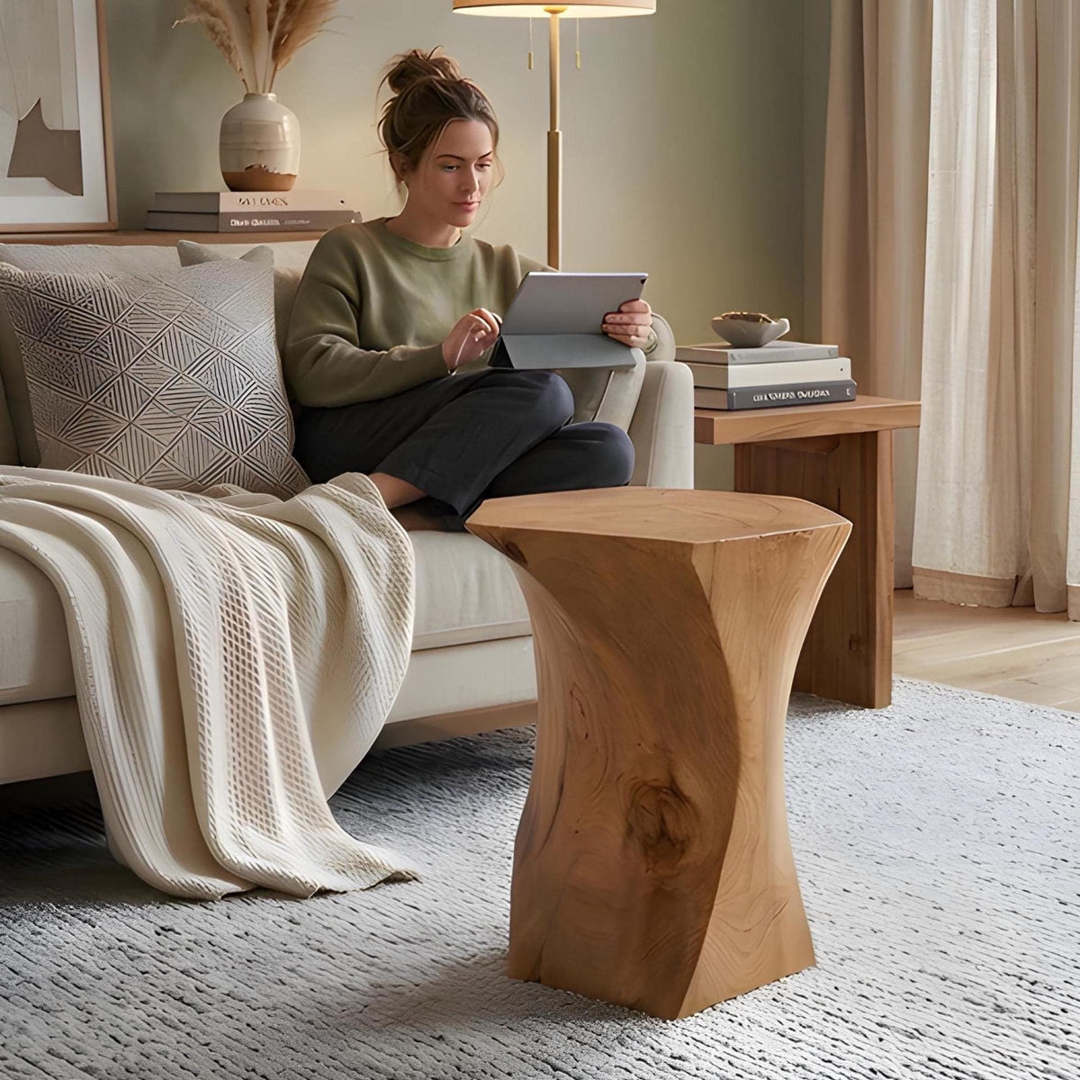 Cedar End Table