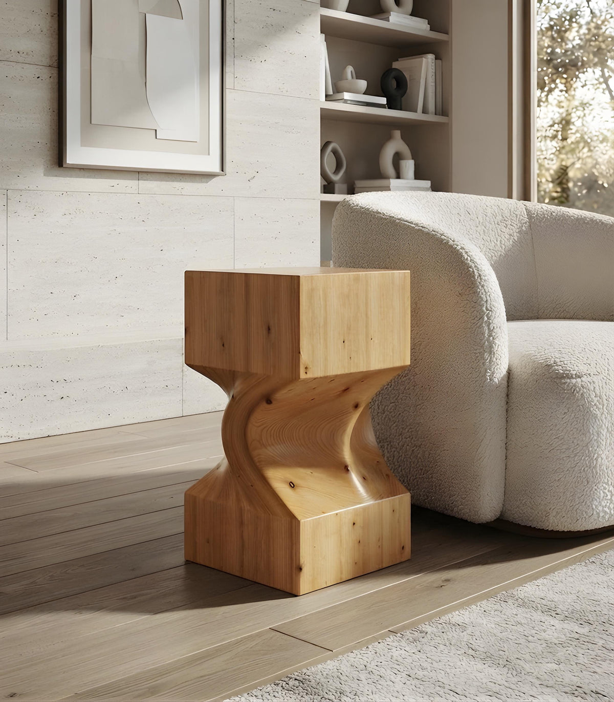 Spruce Block Side Table