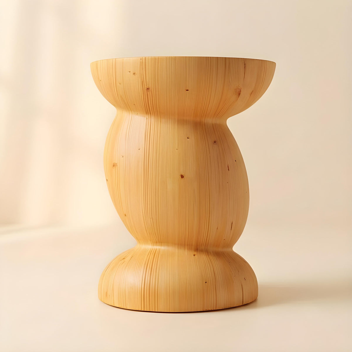 Spruce Pedestal Side Table