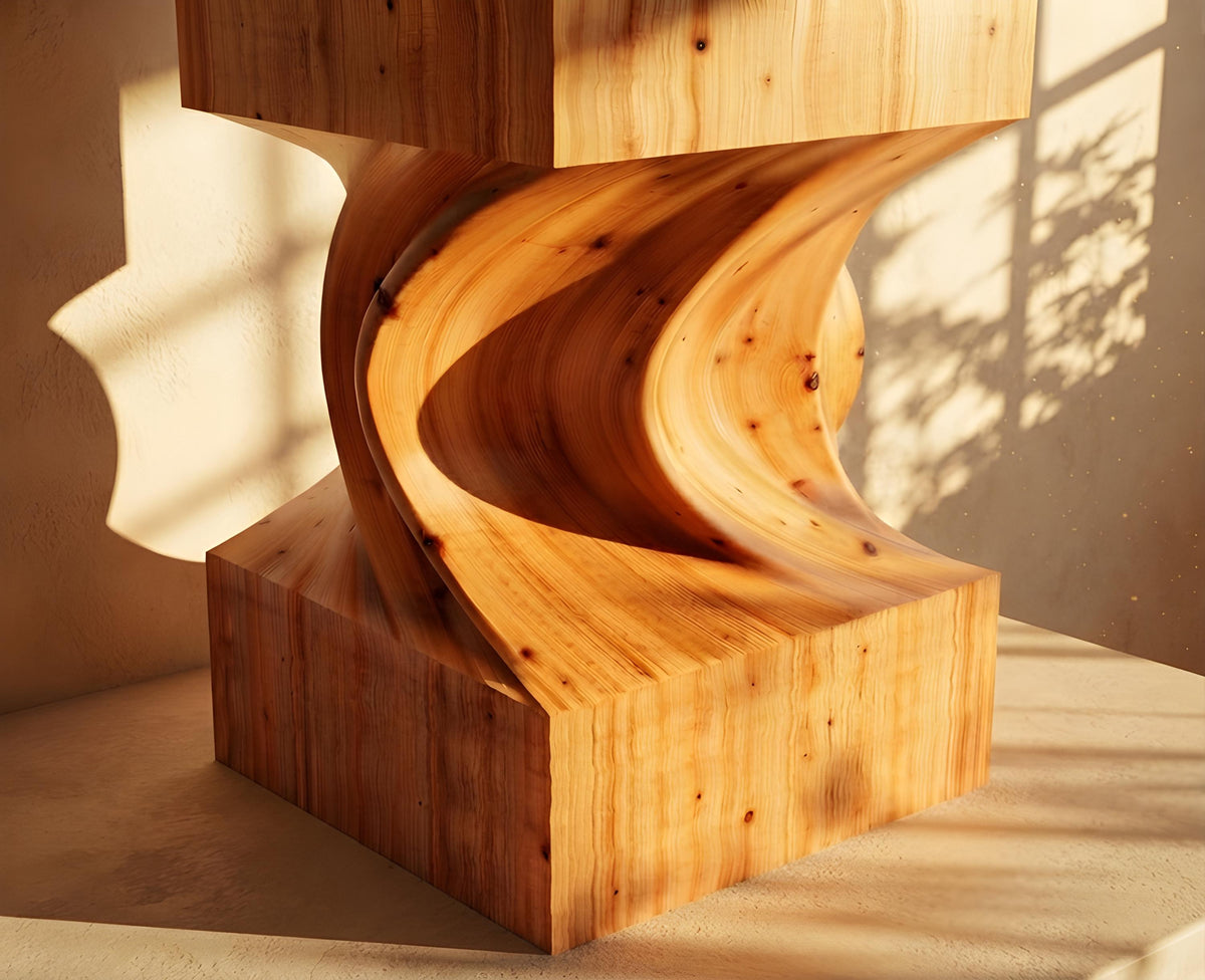Spruce Block Side Table